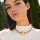 Elegant multi-ketting ketting met glanzende bolletjes
