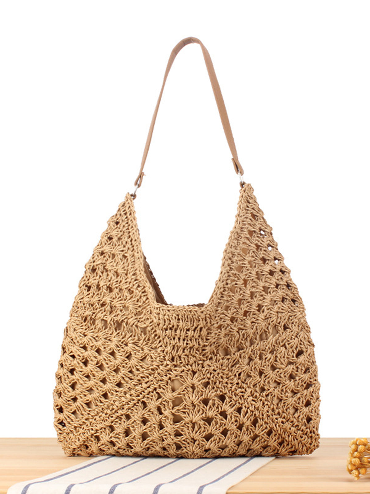 Chic Vintage Gehaakte Macramé Schoudertas