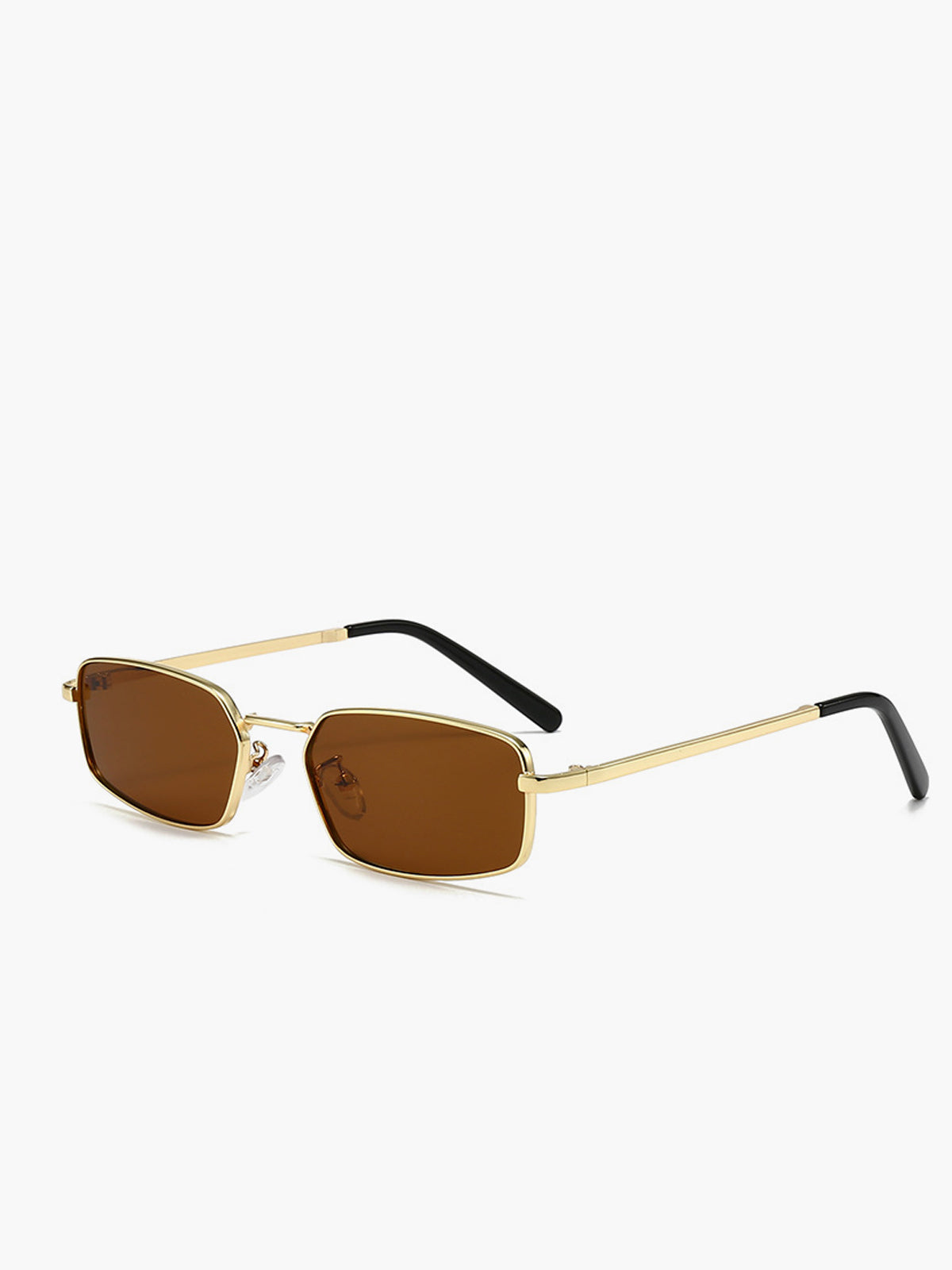 Zonnebril Vierkante Metaal Frame Retro Stijl voor een Klassieke en Trendy Look