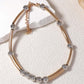 Elegante tweekleurige metalen ketting in minimalistisch design