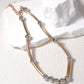 Elegante tweekleurige metalen ketting in minimalistisch design