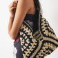 Chic Vintage Gehaakte Macramé Schoudertas