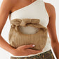 Stijlvolle Rieten Tas met Charmante Knoop Detail