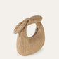 Stijlvolle Rieten Tas met Charmante Knoop Detail
