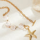 Elegante schelp- en zeesterhanger ketting - Perfect voor de strandliefhebber stijl