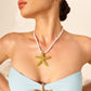 Gouden Stervisketting van touwen voor een elegante zee-look