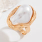 Elegante parelmoer schelpenring