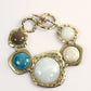 Elegante Multi-Stone Armband met Luxe Gouden Tinten