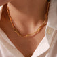 Prachtige gouden onregelmatige ketenstatementketting voor een gedurfde en elegante uitstraling