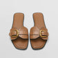 Sandalen met gespband voor een elegante en comfortabele uitstraling