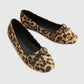 Ballerina’s met Luipaardprint en Strik – Comfortabele Dames Flats