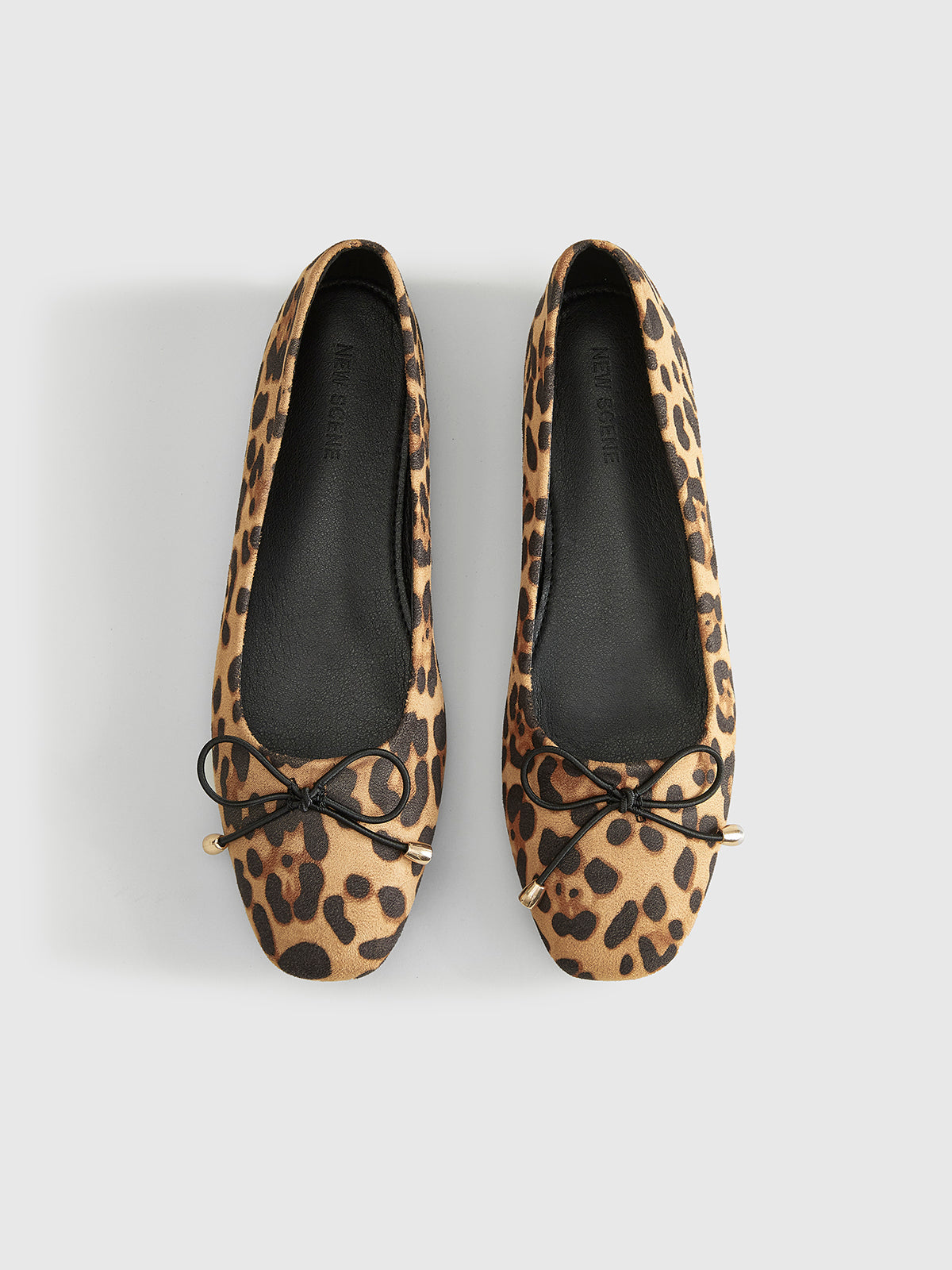 Ballerina’s met Luipaardprint en Strik – Comfortabele Dames Flats