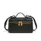 Elegante stoffen make-up- en accessoiretas in geweven ontwerp