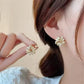 Elegante Bloesem Stud Oorbellen met Jasmijn Themasluiting
