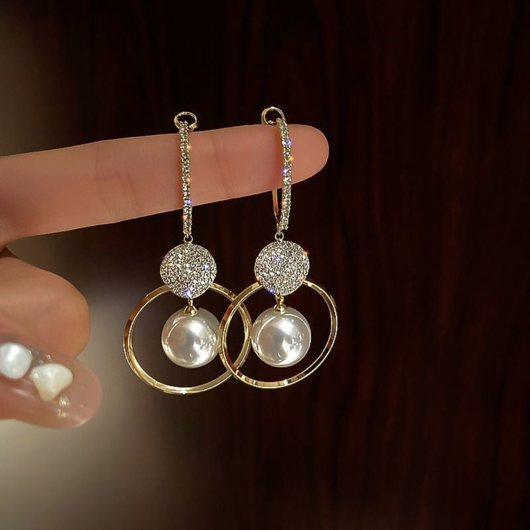 Luxe Oorbellen Met Gekweekte Parels En Zirkonia | Zilver