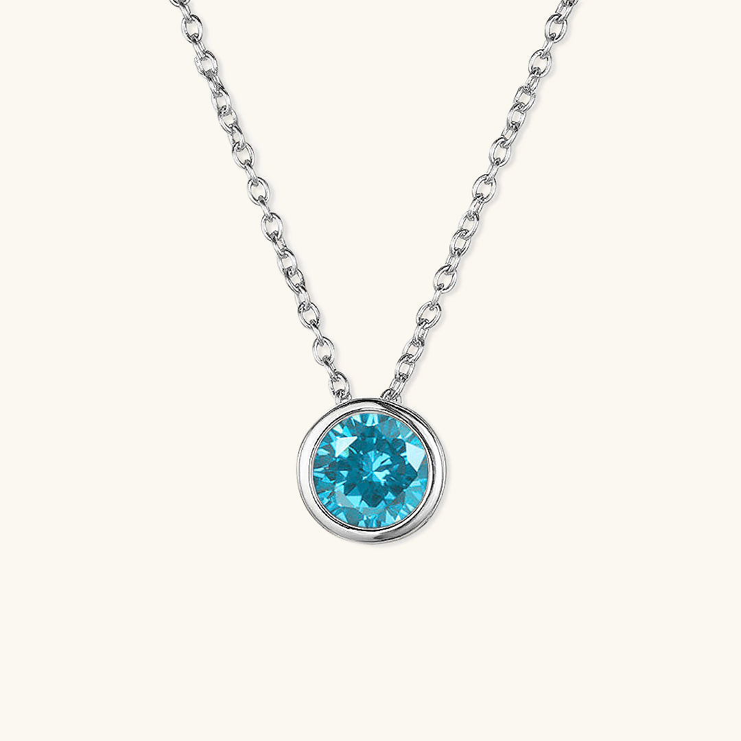 Elegante Geboortesteen Ketting - Amelia für personalisierte Geburtstagsgeschenke