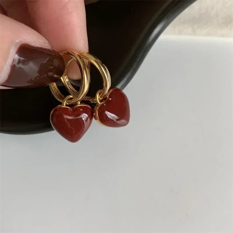 Hartoorbellen in parellook met gouden accenten