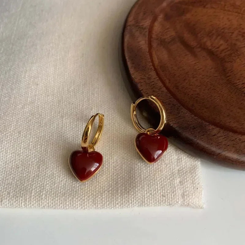 Hartoorbellen in parellook met gouden accenten