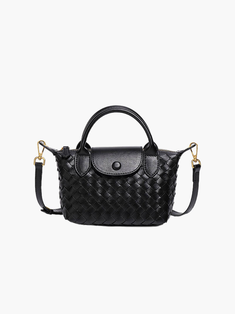 Elegante gevlochten mini-tas voor stijl en functionaliteit