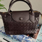 Elegante gevlochten mini-tas voor stijl en functionaliteit