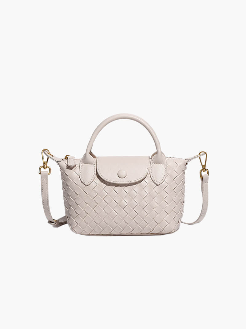 Elegante gevlochten mini-tas voor stijl en functionaliteit