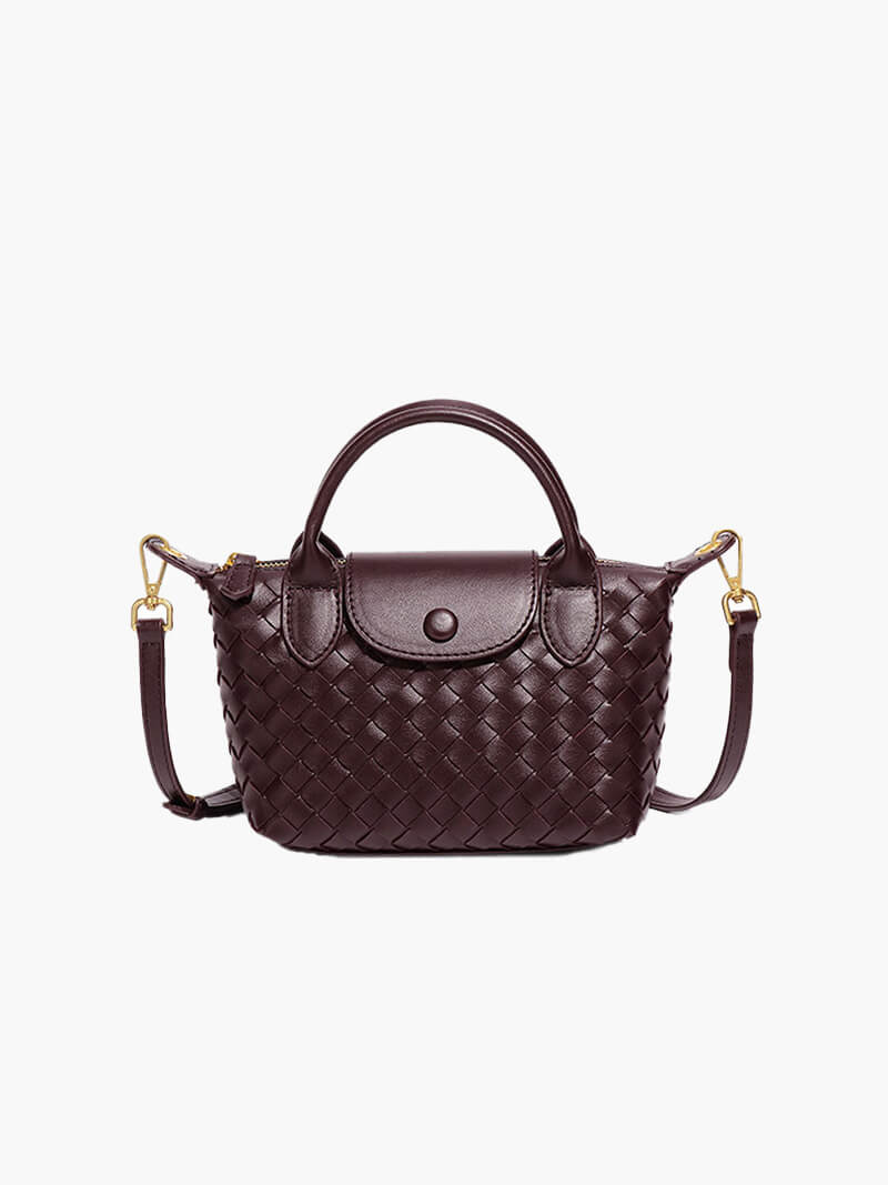 Elegante gevlochten mini-tas voor stijl en functionaliteit