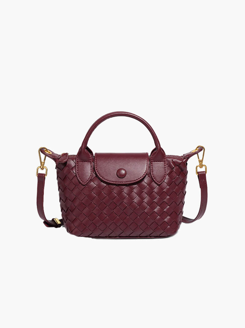 Elegante gevlochten mini-tas voor stijl en functionaliteit