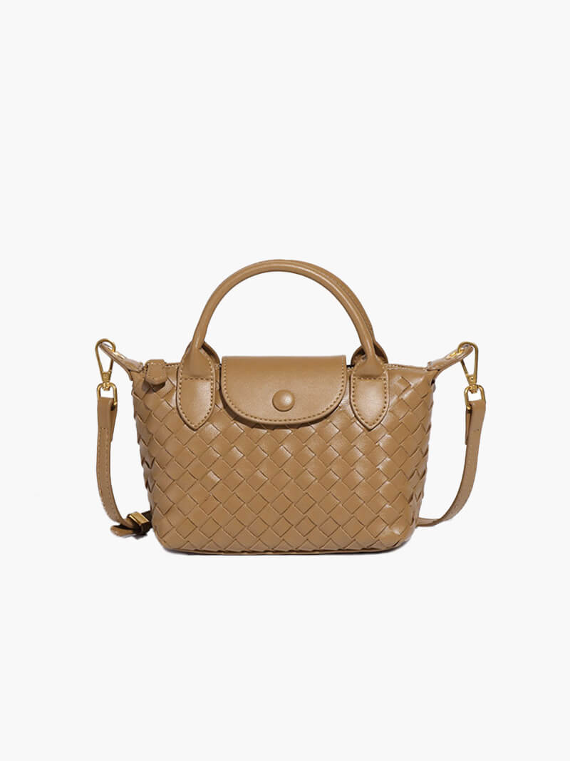 Elegante gevlochten mini-tas voor stijl en functionaliteit