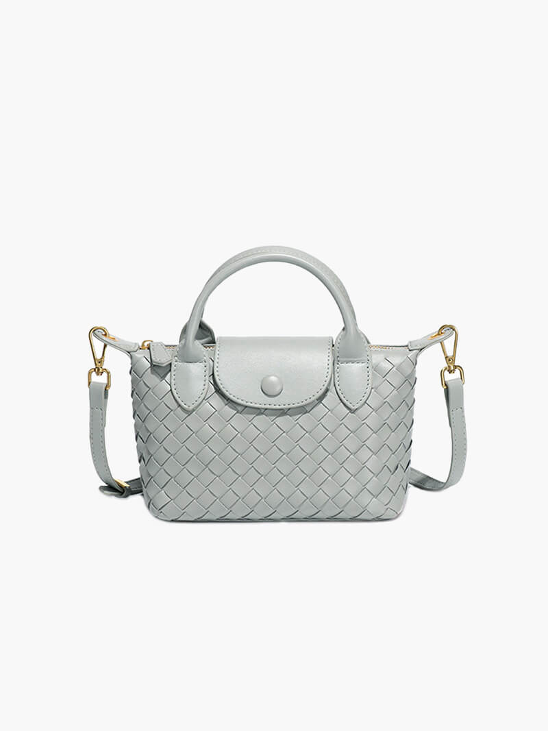 Elegante gevlochten mini-tas voor stijl en functionaliteit