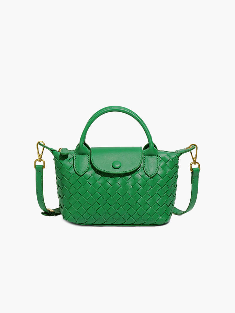 Elegante gevlochten mini-tas voor stijl en functionaliteit