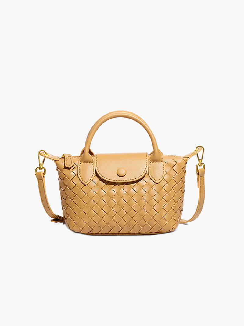 Elegante gevlochten mini-tas voor stijl en functionaliteit