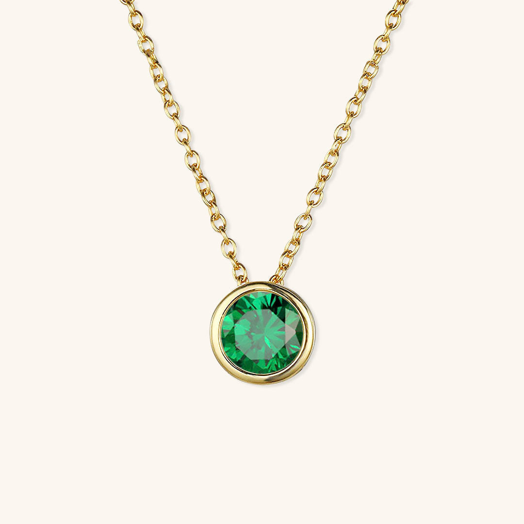 Elegante Geboortesteen Ketting - Amelia für personalisierte Geburtstagsgeschenke
