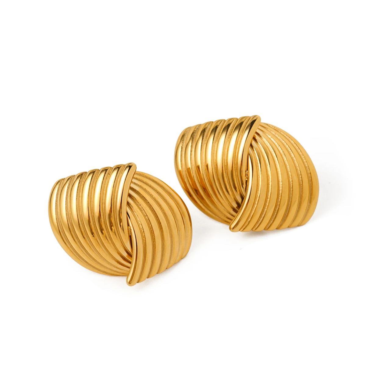 Stralende Bronzen Oorbellen