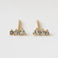 Elegante Drie Mini Zirkonia Oorbellen - Sandy