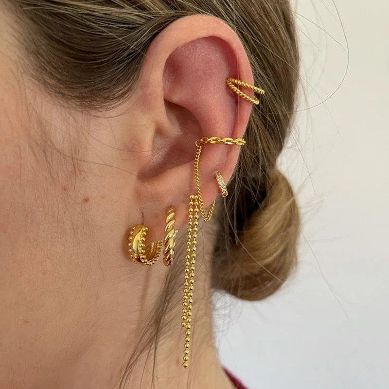 Elegante  Vergulde Hanger Oorbellen Set - Bibi