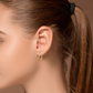 Elegante Gedraaide Gouden Hoepel Oorbellen - Kelly voor een Chique Look