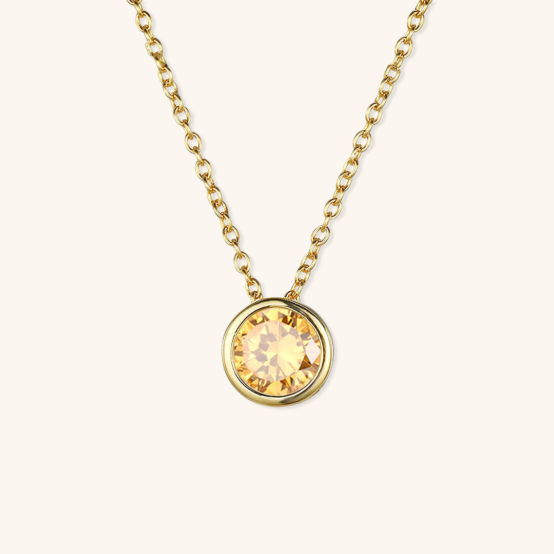 Elegante Geboortesteen Ketting - Amelia für personalisierte Geburtstagsgeschenke