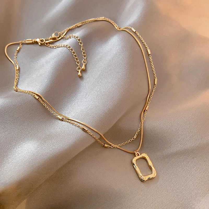 Gelaagde hanger ketting - Anouk