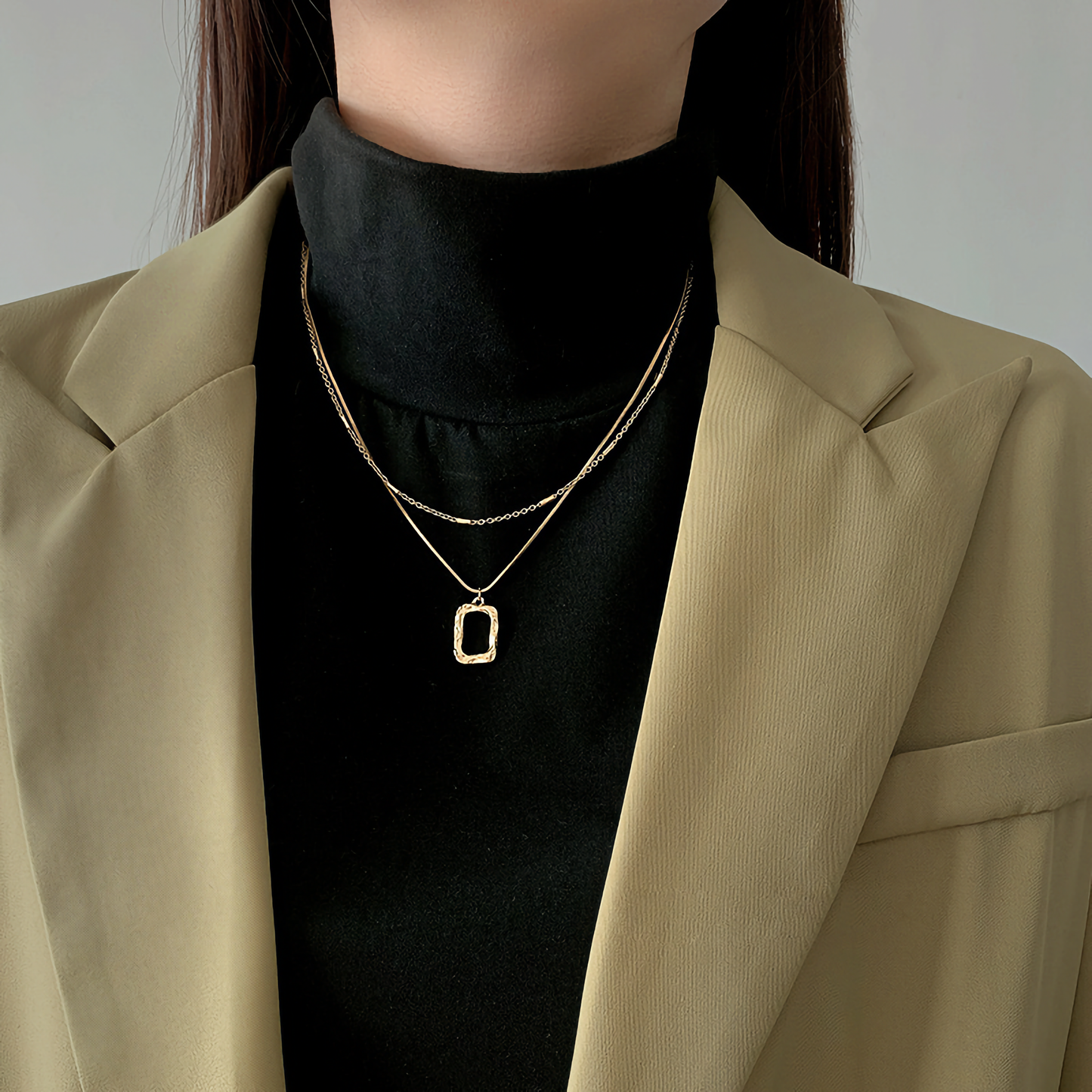 Gelaagde hanger ketting - Anouk
