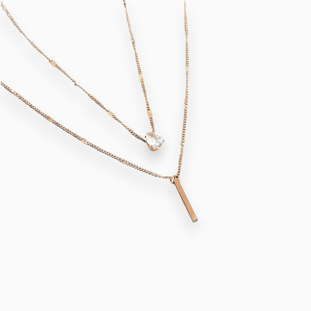 Lichtgevende vergulde rasterketting - Perfecte accessoire voor een opvallende uitstraling