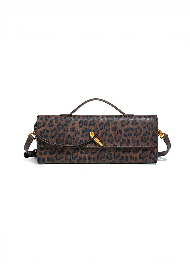 Luipaardprint Pochette met Schouderband