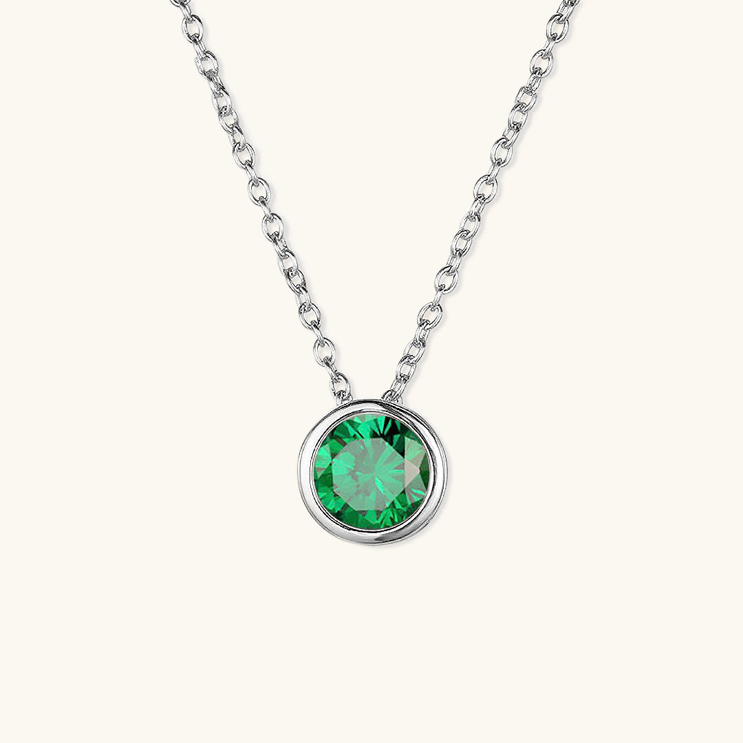 Elegante Geboortesteen Ketting - Amelia für personalisierte Geburtstagsgeschenke