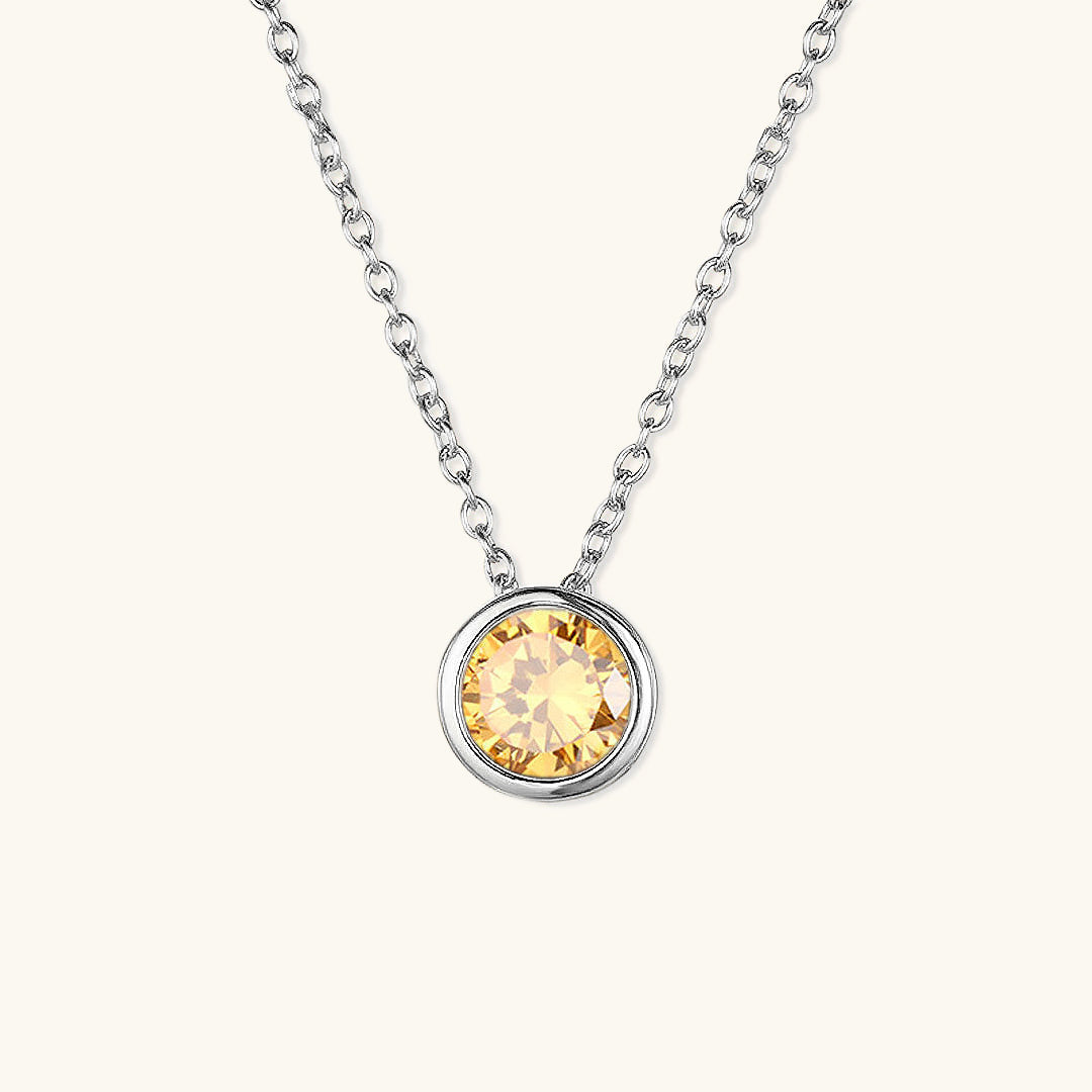 Elegante Geboortesteen Ketting - Amelia für personalisierte Geburtstagsgeschenke
