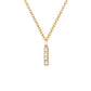 Elegante halsketting met letter en glanzende elementen voor een uitzonderlijke stijl