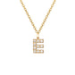 Elegante halsketting met letter en glanzende elementen voor een uitzonderlijke stijl