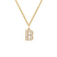 Elegante halsketting met letter en glanzende elementen voor een uitzonderlijke stijl
