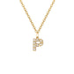 Elegante halsketting met letter en glanzende elementen voor een uitzonderlijke stijl