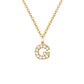 Elegante halsketting met letter en glanzende elementen voor een uitzonderlijke stijl
