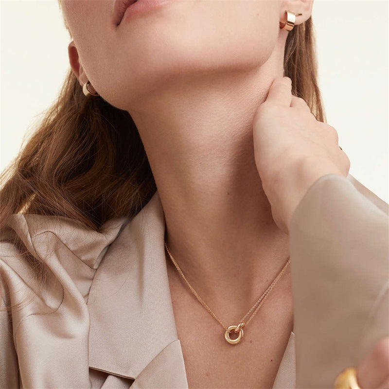 Stijlvolle ketting met elegant ring - een unieke toevoeging aan je garderobe