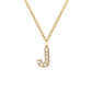 Elegante halsketting met letter en glanzende elementen voor een uitzonderlijke stijl